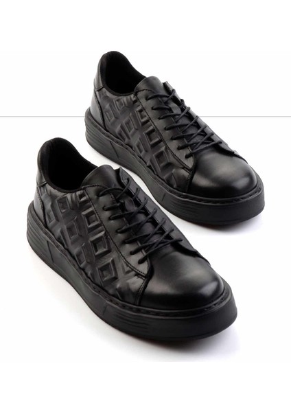 Siyah Leather Erkek Casual Ayakkabı E01556105841 fiyatları