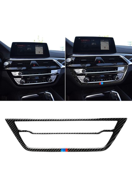 Bmw 5 Serisi G38 Karbon Fiber CD Paneli Dekoratif Sticker fırsatları