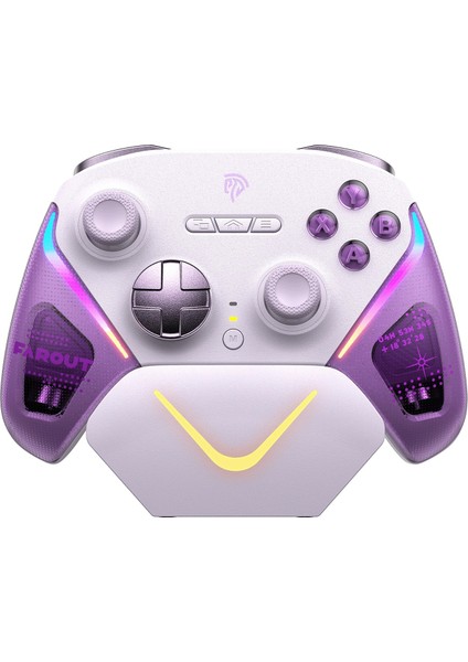 D10 - Kablosuz Gamepad - Hall Effect Stick - Drift & Dead Zone Yok, Pc/switch/steam Uyumlu - Mor