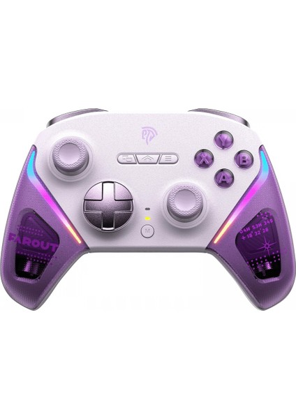 D10 - Kablosuz Gamepad - Hall Effect Stick - Drift & Dead Zone Yok, Pc/switch/steam Uyumlu - Mor