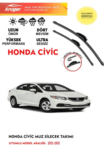 Honda Civic Ön Silecek (2012-2015) Arasıaracaözel Orjinalaparat