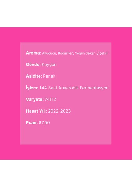Kenean Dukamo 144H Natural Anaerobic - Ethiopia - Hediyelik Nitelikli Filtre Kahve 30 gr - Kahve Çekirdeği - Çekirdek Kahve - Specialty Coffee - Third Wave Coffee fiyatları