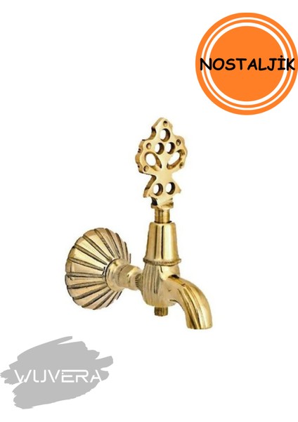 Nostaljik Osmanlı Musluğu – %100 Pirinç Gövde, Krom Kaplama & Pirinç Salmastra | Hamam, Kurna ve Sauna Uyumlu modelleri