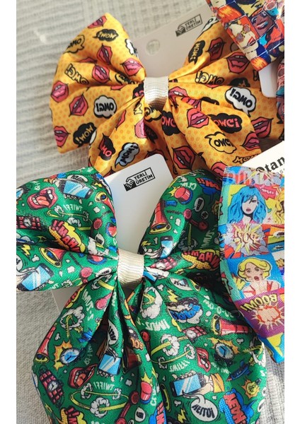 4 Adet Lastikli, Kurdele Bağlama Detaylı Çok Şık Toka fırsatları