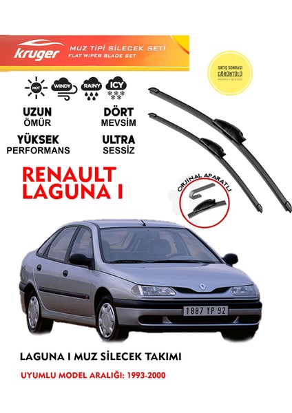 Renault Laguna 1 Muz Silecek Takımı 1.6 Motor Araca Özel Orijinal Aparat