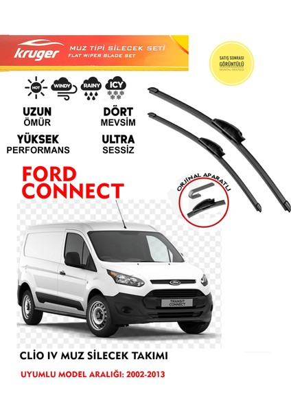 Ford Connect Muz Silecek Takımı 1.5 1.8 Motor Araca Özel Aparat (2002-2013)