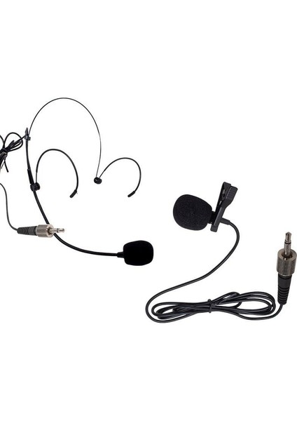 MV-19602 Uhf Kablosuz Kamera Uyumlu Bluetooth Ikili Mikrofon Set