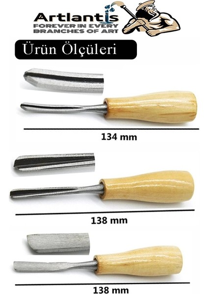 Ahşap ve Seramik Oyma Seti Ahşap Sap 11 Li 1 Paket Iskerpela Seti Paslanmaz Karbon Çelik Bıçaklı Ağaç Oyma Bıcağı Çömlek