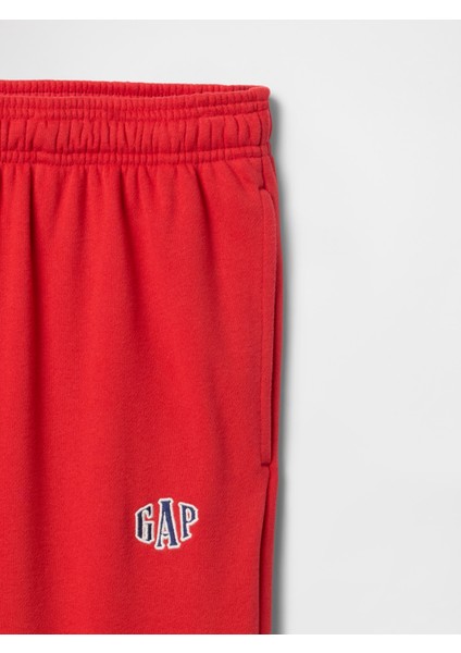 Erkek Kırmızı Gap Logo Vintagesoft Fransız Havlu Kumaşı Jogger Eşofman Altı