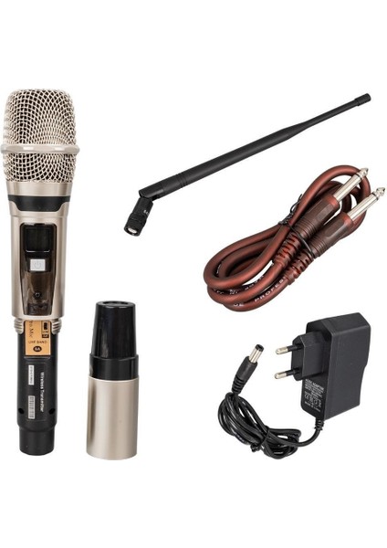 MV21633 2 El Tipi Mikrofonlu 100+100 Kanal Antenli Uhf-Pll Kablosuz Telsiz Mikrofon
