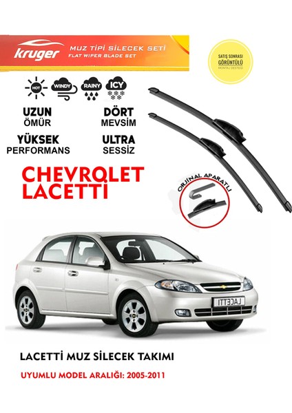 Chevrolet Lacetti Ön Cam Muz Muz Silecek Takımı 1.6 1.4 Motor Araca Özel Aparat (2005-2011)