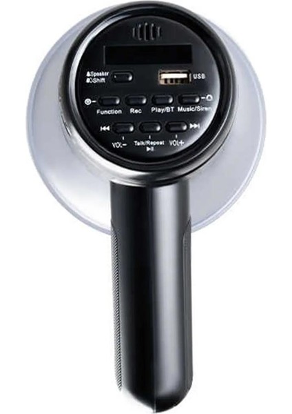 WM-72UMP 30 Watt Mini Melodili Blueooth Ses Kayıt USB Şarjlı Bataryalı Horn Megafon