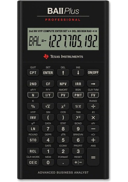 Instruments Ba Iı Plus Professional Finansal Hesap Makinesi