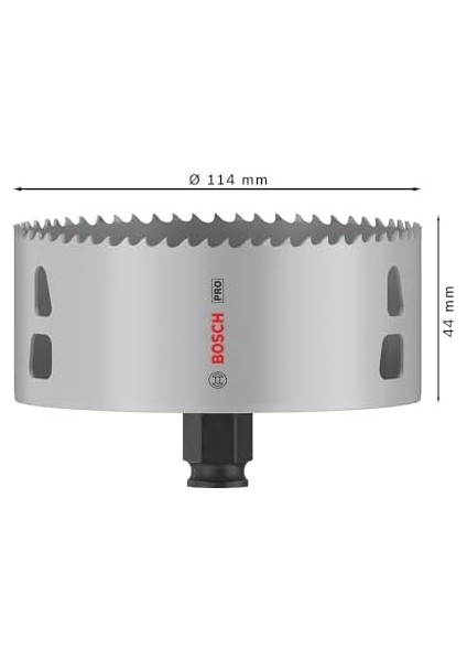 1x Pro Multi Material Power Change Plus Delik Açma Testeresi (Yumuşak Ahşap, Alçıpan, Ø 114 Mm, Professional Aksesuar Döner Matkap/vidalamalar, Darbeli Matkap/vidalama)