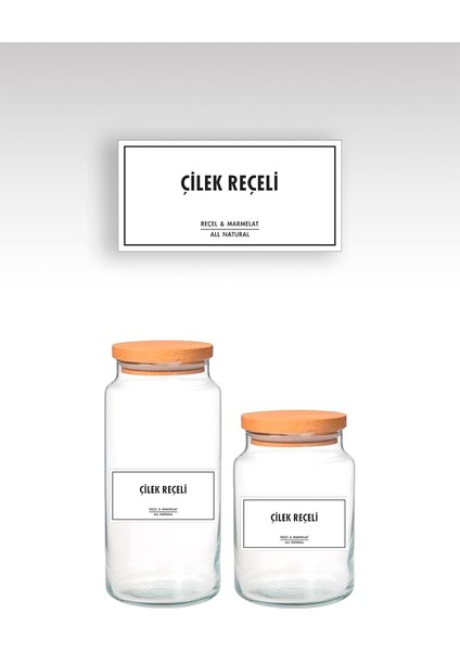 Adet Reçel - Marmelat Kavanoz Etiketi - Sticker