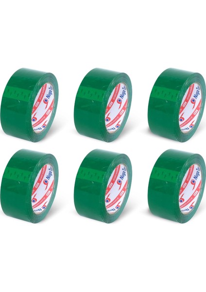 45 mm x 100 mt Yeşil Koli Bandı 6 Adet