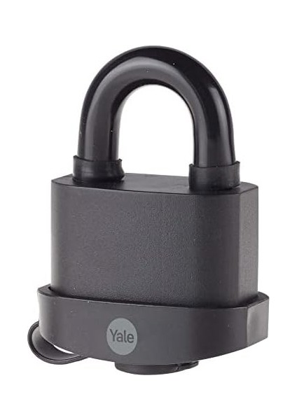 Y220B/61/123/1 - 61MM Pvc Kaplamalı Marin Asma Kilit - Yüksek Koruma - Çift Kilitleme - Sertleştirilmiş Çelik Halka - 3 Anahtar