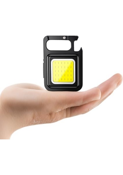 Mini Cob LED Anahtarlık Fener - Güçlü Aydınlatma, Mıknatıslı ve Taşınabilir Tasarım
