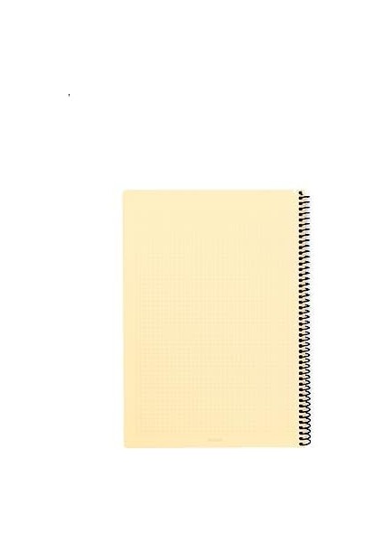 Karina Ofis Serisi, A4 100 Yaprak Kareli Pp Kapaklı Spiralli Defter, Bej