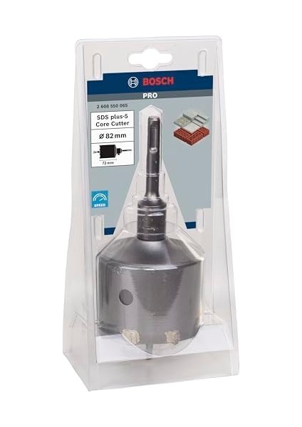 Professional 3 Parçalı Delikli Matkap Ucu Seti Sds-Plus (Ø 82 Mm)