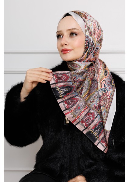 Hint Ipeği Şal-Bordo
