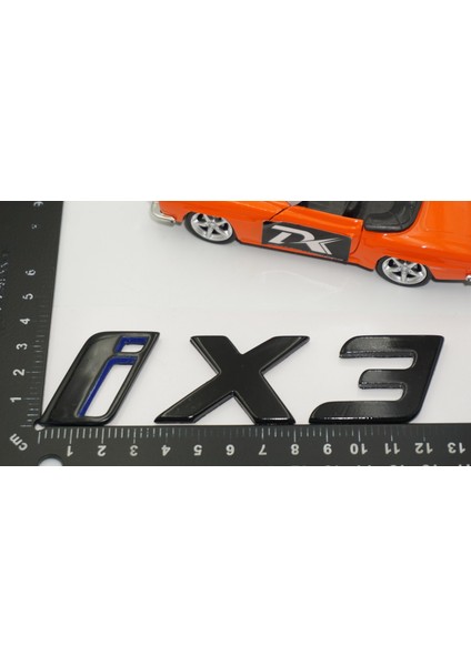 Yeni Ix3 Bagaj Siyah Mavi Abs Yazı Logo Bmw Ile Uyumlu modelleri