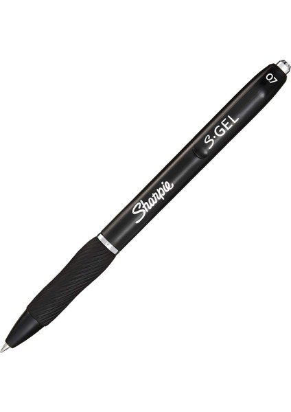 S-Gel Jel Kalem 0.7 mm Uç, Siyah, Normal