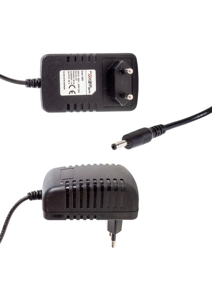 18 Volt - 1 Amper 3.5*1.35 Uçlu Plastik Kasa Priz Tipi Adaptör (5047)