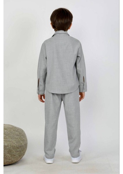 Erkek Pamuklu Dokuma Gömlek Pantolon Takım fiyatları