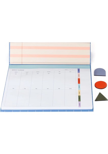 Inkerie Retro-Design Weekly Desk Planner Haftalık Planlama Seti
