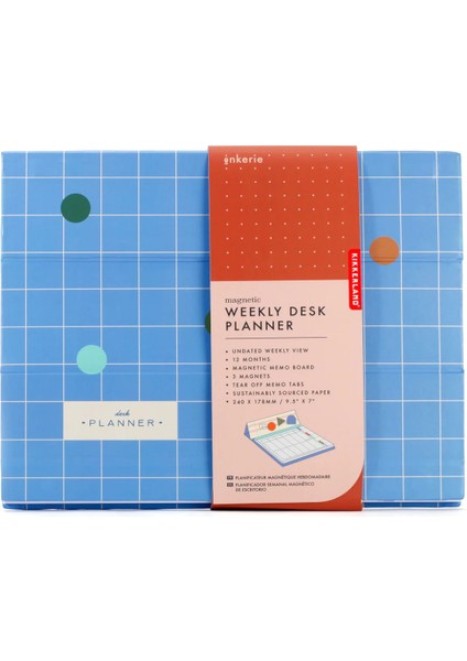 Inkerie Retro-Design Weekly Desk Planner Haftalık Planlama Seti modelleri