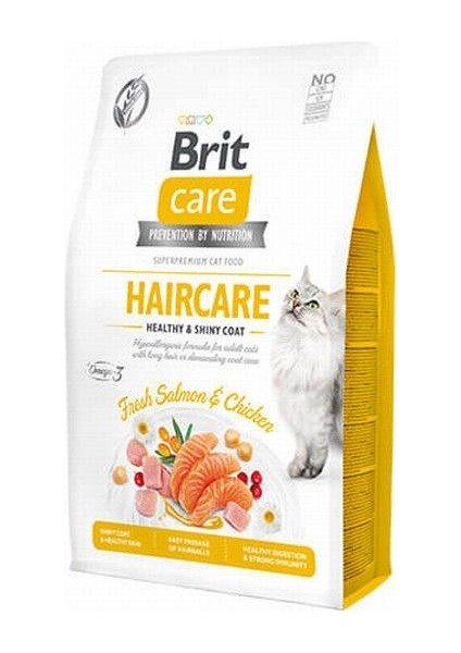 Haircare Hypoallergenic Healthy & Shiny Coat Tavuklu ve Somonlu Tahılsız Yetişkin Kedi Maması 7 kg - Petshopundan