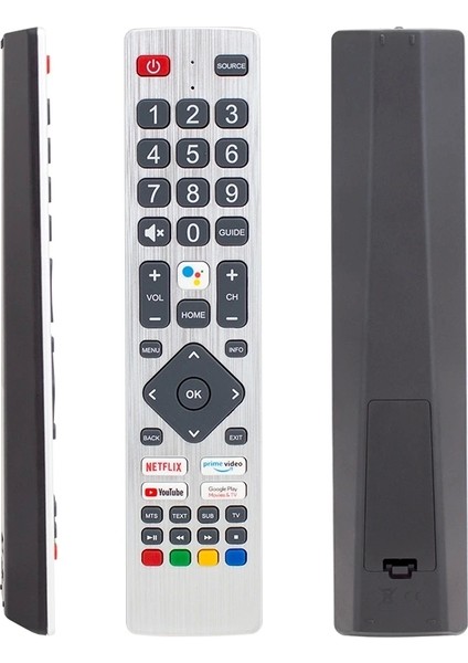 Sharp Sh-V1 Netflıx-Youtube-Google Play Tuş-Prıme Vıdeo Ses Komutlu Lcd-Led Tv Kumanda (5047)