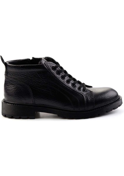 Siyah Leather Erkek Bot & Bootie E02439700703