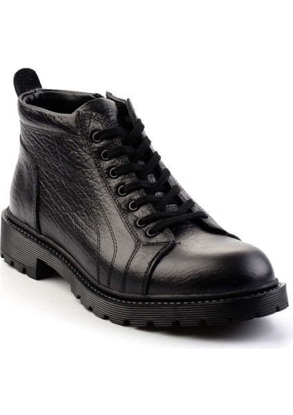 Siyah Leather Erkek Bot & Bootie E02439700703