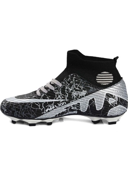 Yusufshoes Lion Boğazlı Çocuk Yetişkin Çoraplı Halı Saha Futbol Ayakkabısı