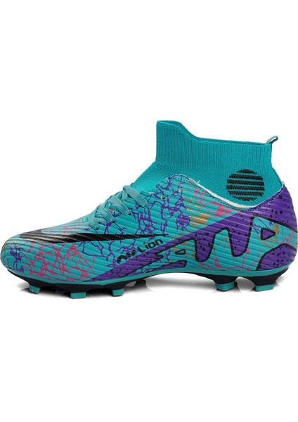 Yusufshoes Lion Boğazlı Çocuk Yetişkin Çoraplı Halı Saha Futbol Ayakkabısı