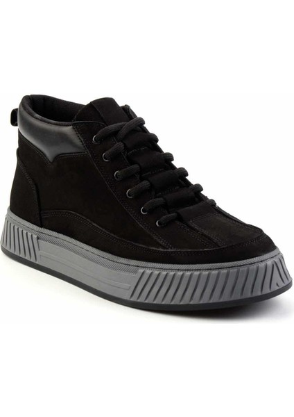 Siyah Nubuk Leather Erkek Bot & Bootie E02556105201