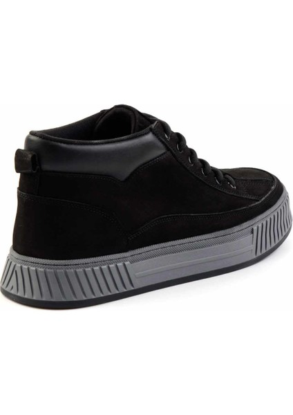 Siyah Nubuk Leather Erkek Bot & Bootie E02556105201