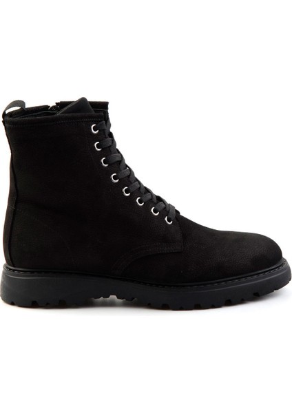 Siyah Leather Erkek Bot & Bootie E02589490401