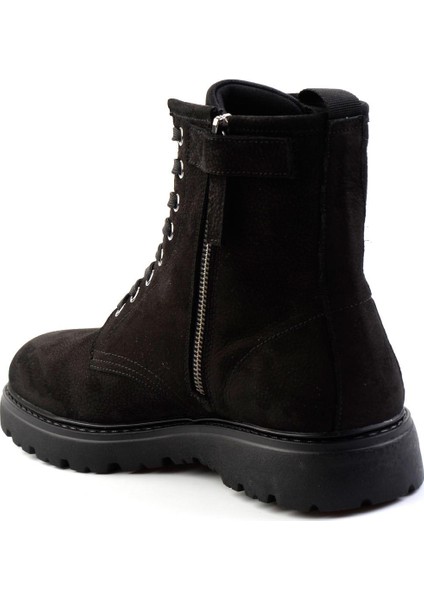 Siyah Leather Erkek Bot & Bootie E02589490401 fırsatları