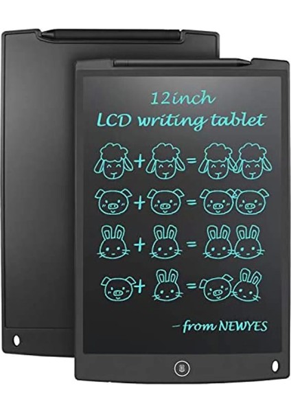 12 Inc Writing LCD Grafik Dijital Kalemli Çizim Tableti Yazı Tahta Not Yazma Eğitim Tableti