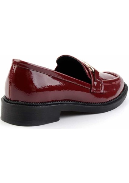 Bordo Kadın Loafer Ayakkabı K01474091908 fırsatları