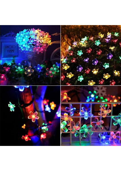 Solar 5m 50 Led Papatya Rgb 8 Fonksiyonlu