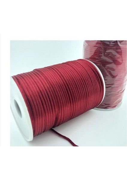 Toptanhobi.com Bordo Ince Filoş Ip 2 Mm 3 Top
