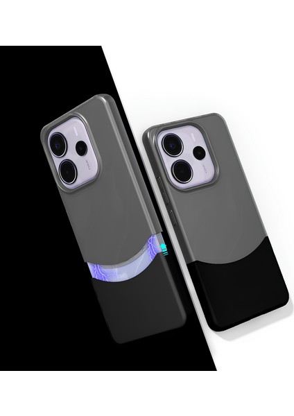 Xiaomi Redmi Note 14 5g Kılıf Mıknatıslı Iki Parça Yeni Tasarım Double Kapak