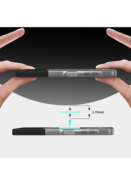 Realme C61 Kılıf Mıknatıslı Iki Parça Yeni Tasarım Double Kapak