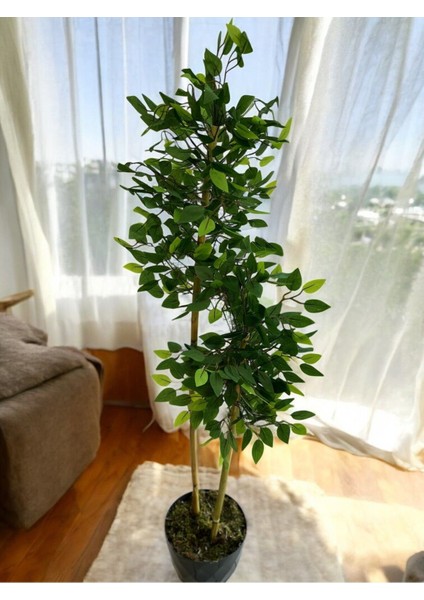 Yapay Bambu Ağaç Benjamin 150 cm Yakamoz Saksı Dahildir