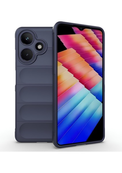 Infinix Hot 30 Kılıf Esnek Tpu Oyuklu Arka Yüzey Tasarımlı Silikon Kapak