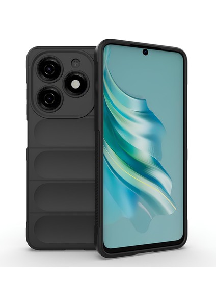 Infinix Hot 40I Kılıf Esnek Tpu Oyuklu Arka Yüzey Tasarımlı Silikon Kapak